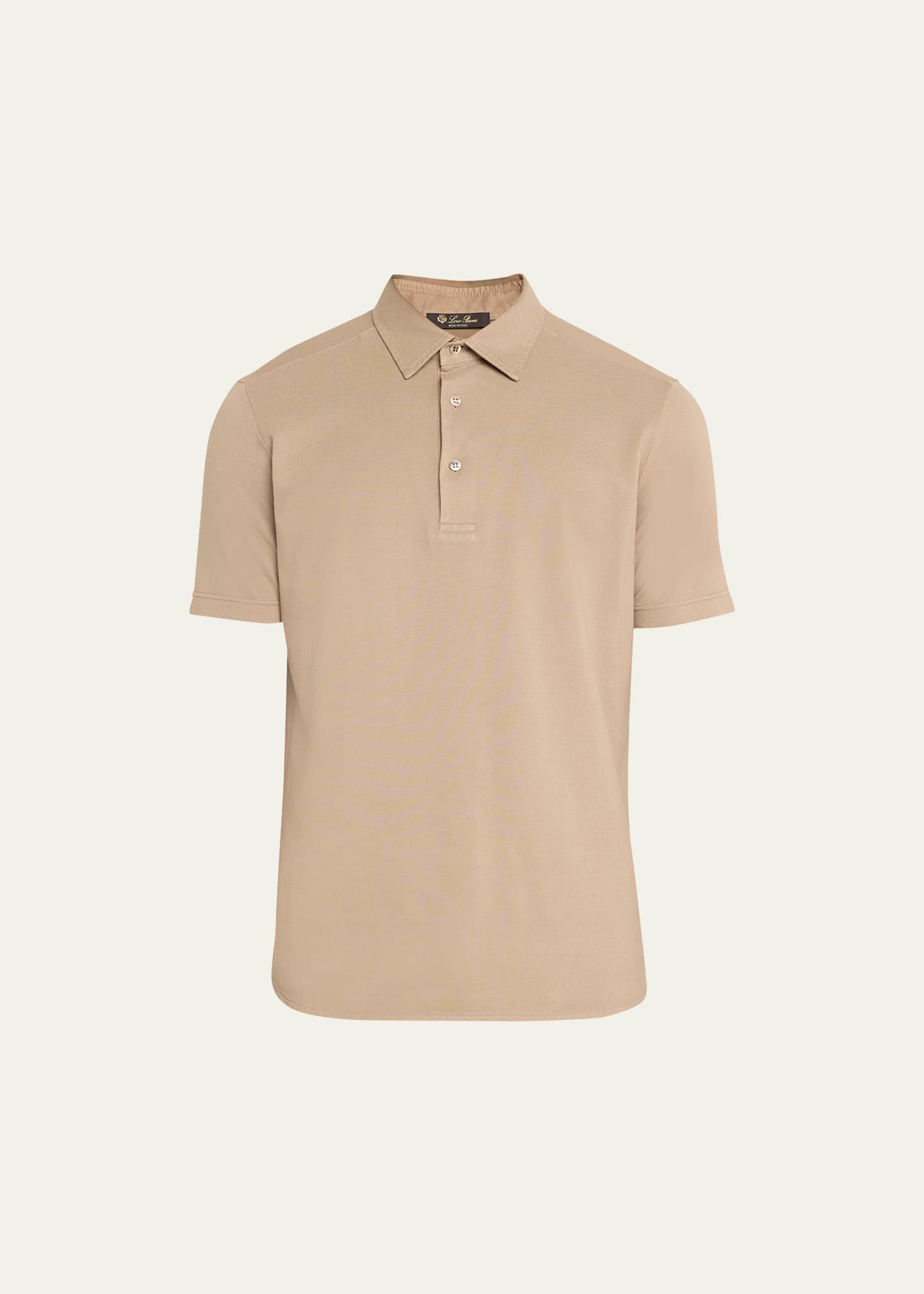 Mens Cotton Pique Polo Shirt Product Image