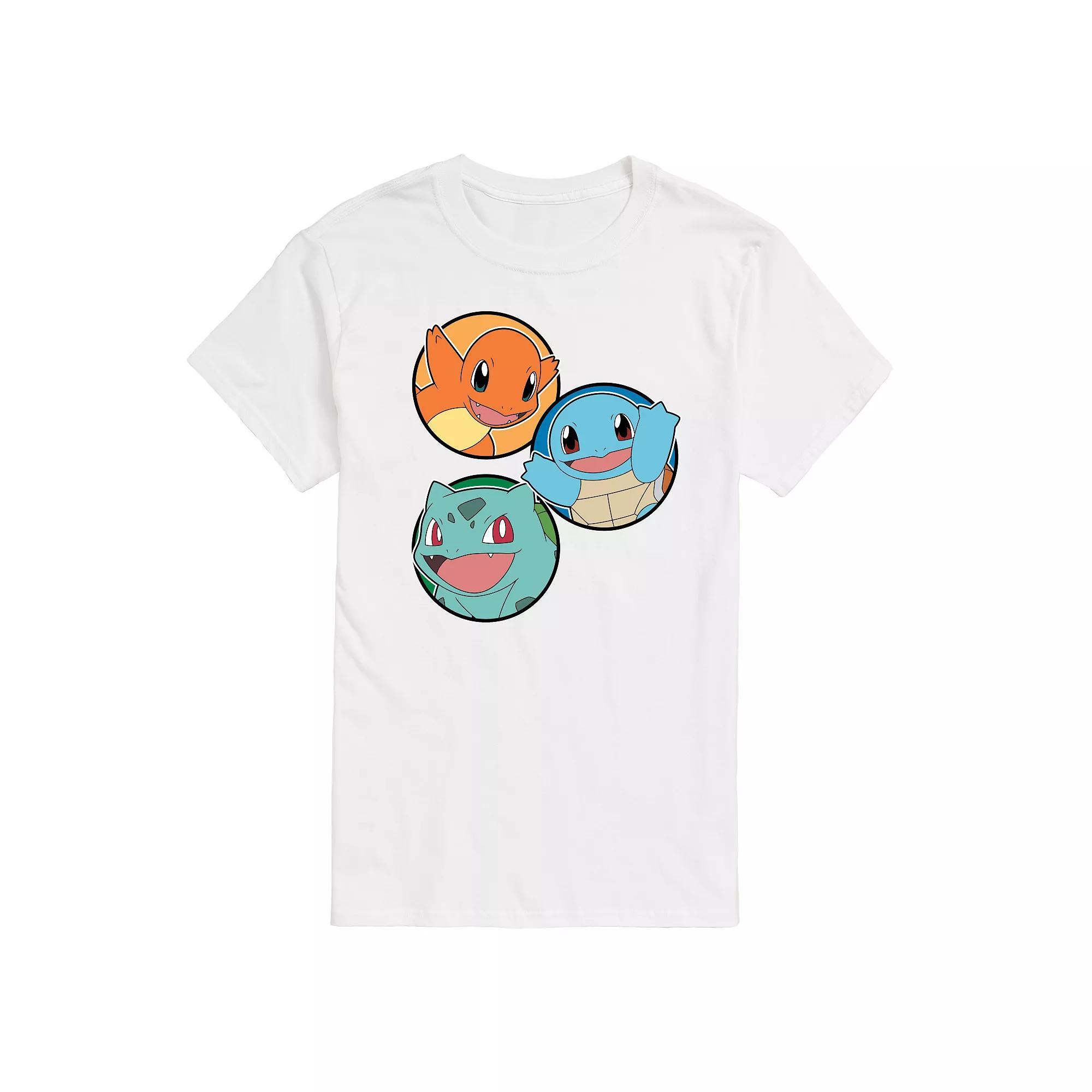 Mens Pokemon Squirtle Bulbasaur Charmander Graphic Tee Product Image