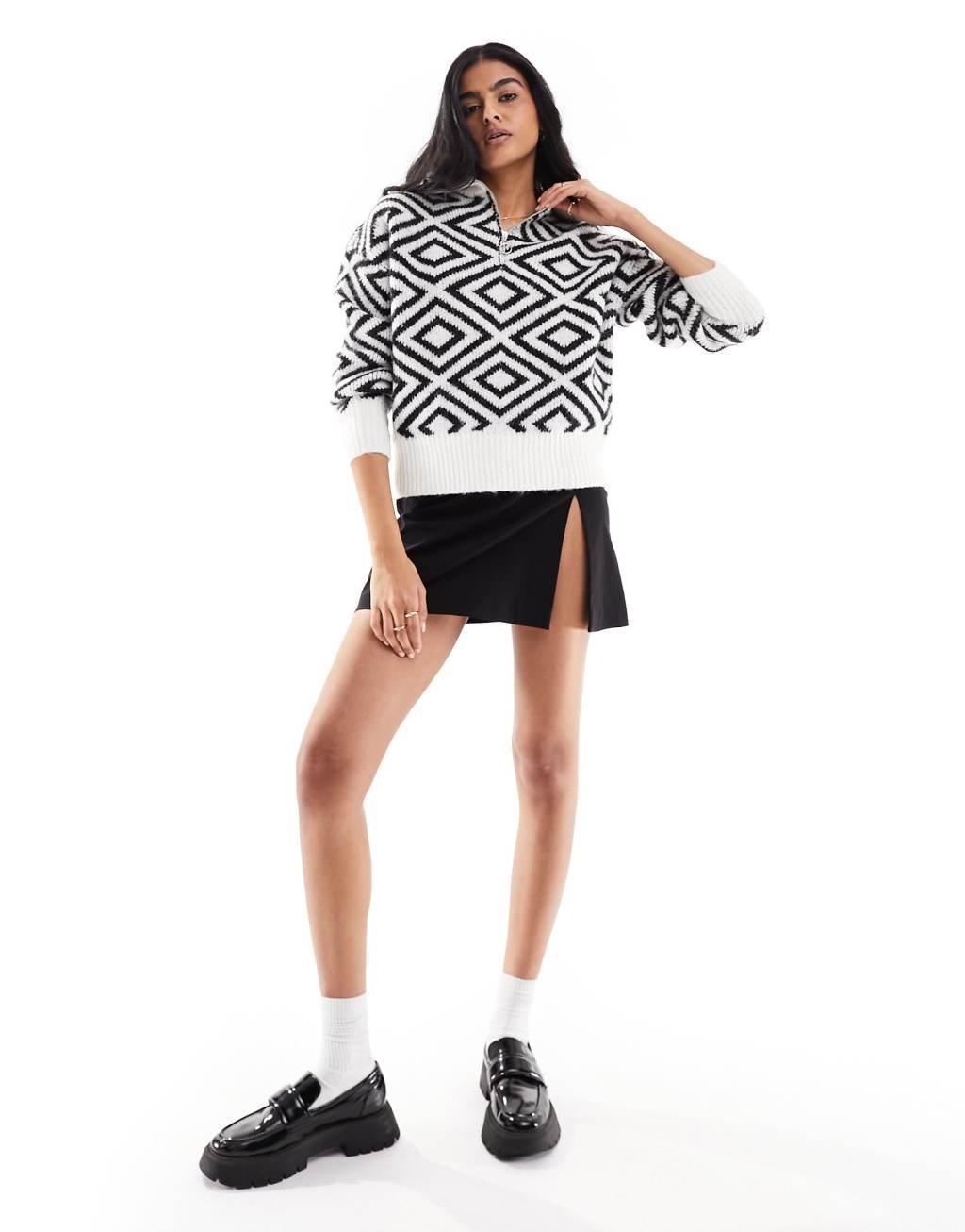 Pieces half zip sweater Product Image