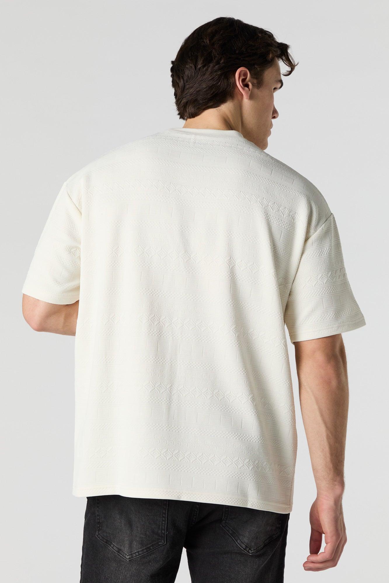 Geo Textured Relaxed T-Shirt Male Product Image