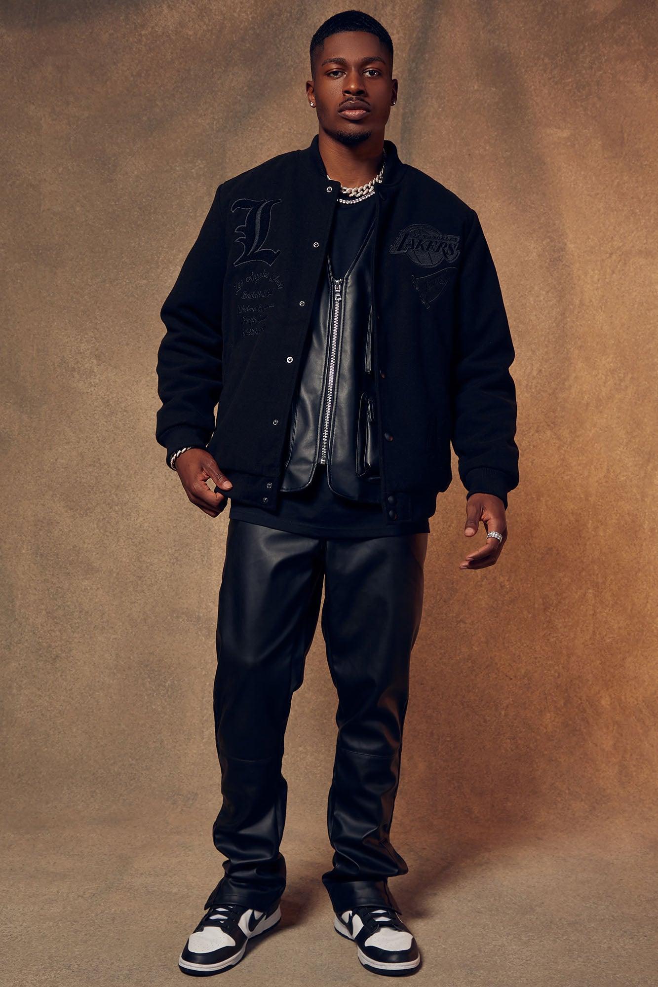 Los Angeles Lakers Varsity Jacket - Black Product Image