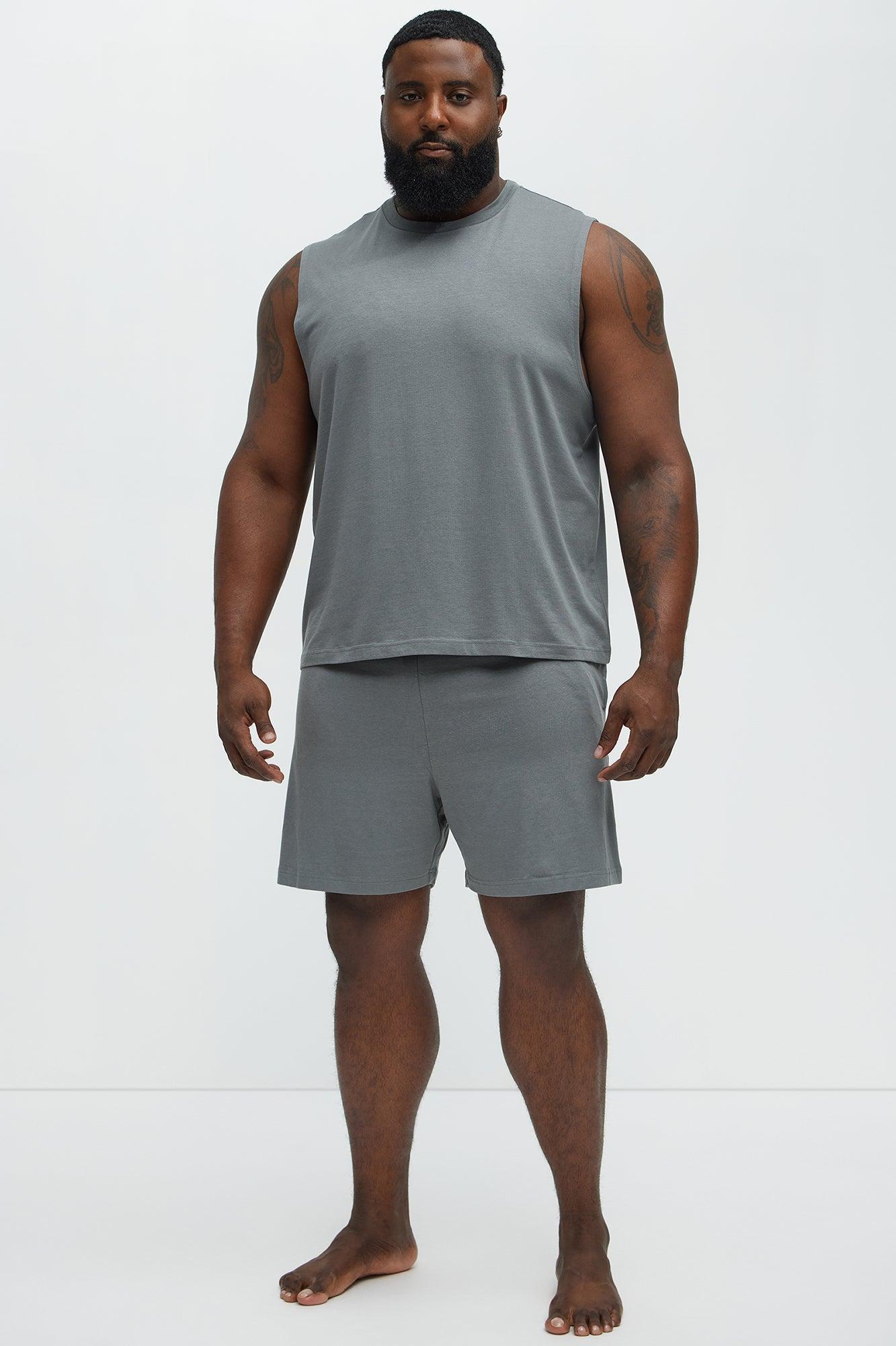 Essential Modal Lounge Shorts - Slate Grey Product Image