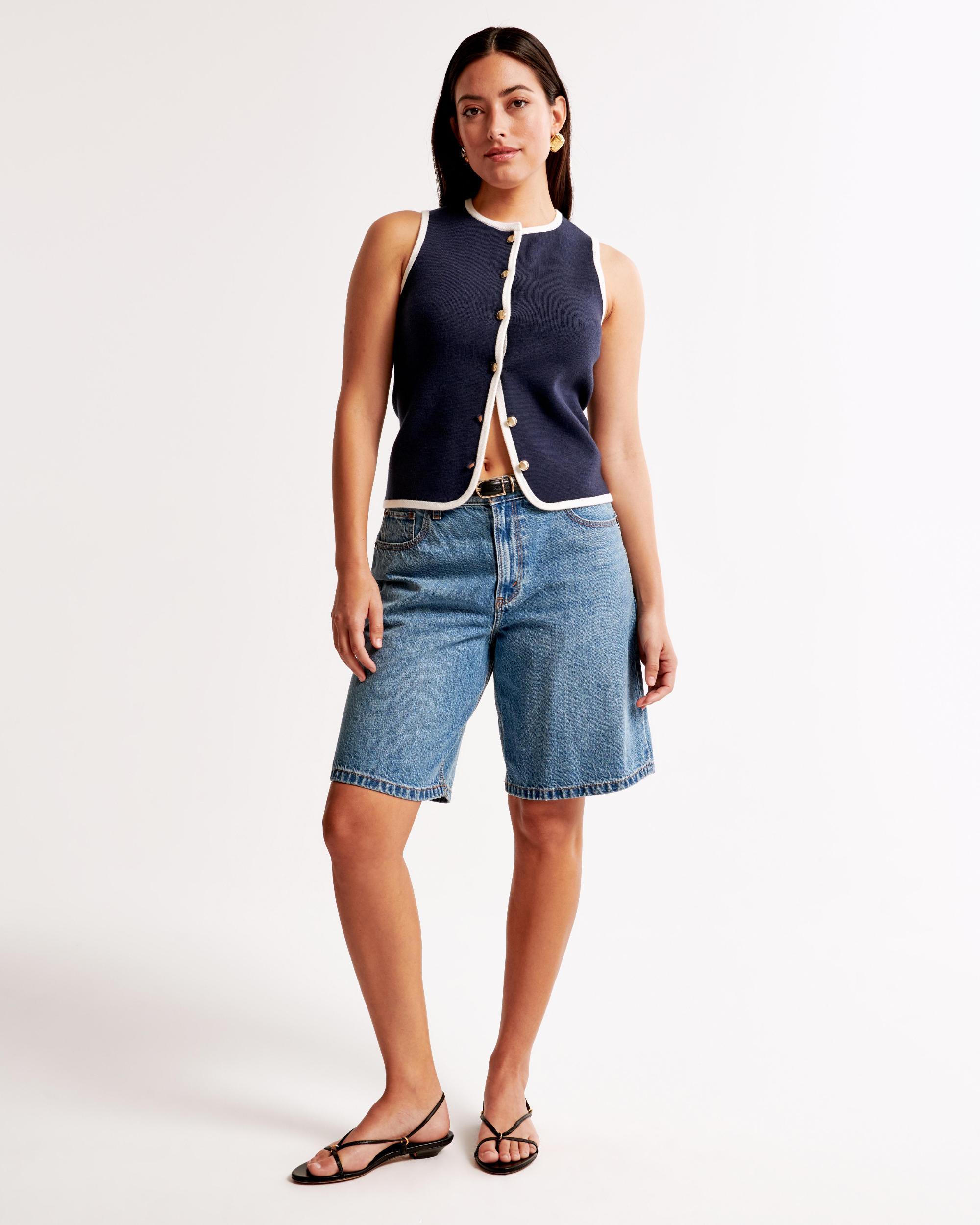 The A&F Mara Crew Sweater Vest Product Image