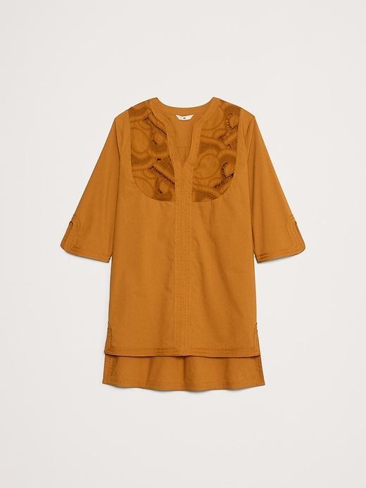 Embroidered Cotton Poplin Kaftan Product Image