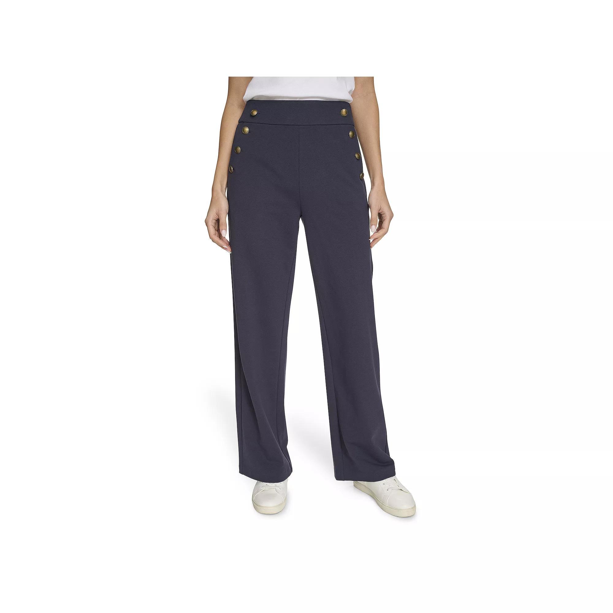Women's Nautica Knit Sailor Pants, Size: XS, Black Product Image