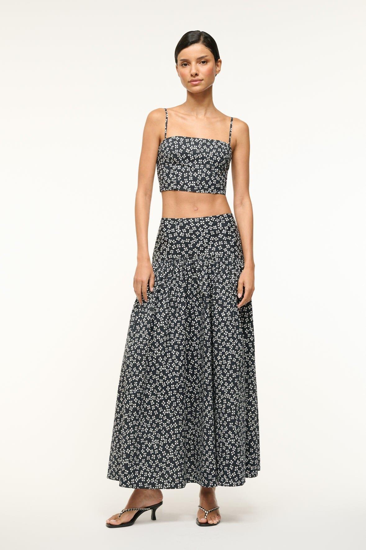 FEDERICO TANK | BLACK WOODBLOCK FLORAL Product Image