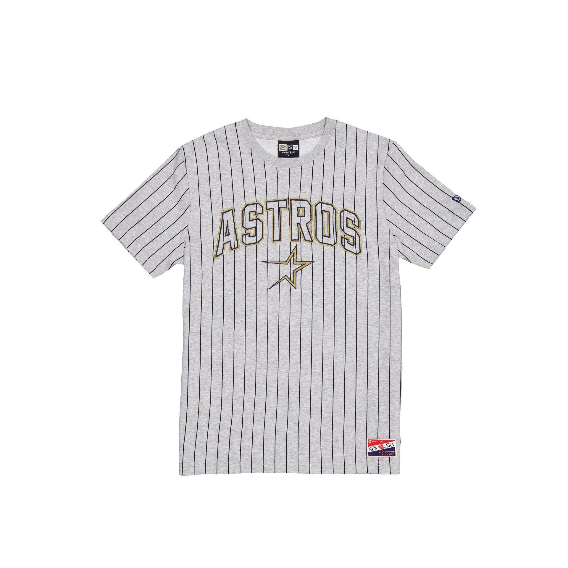 San Francisco Giants Throwback Gray Pinstripe T-Shirt Male Product Image