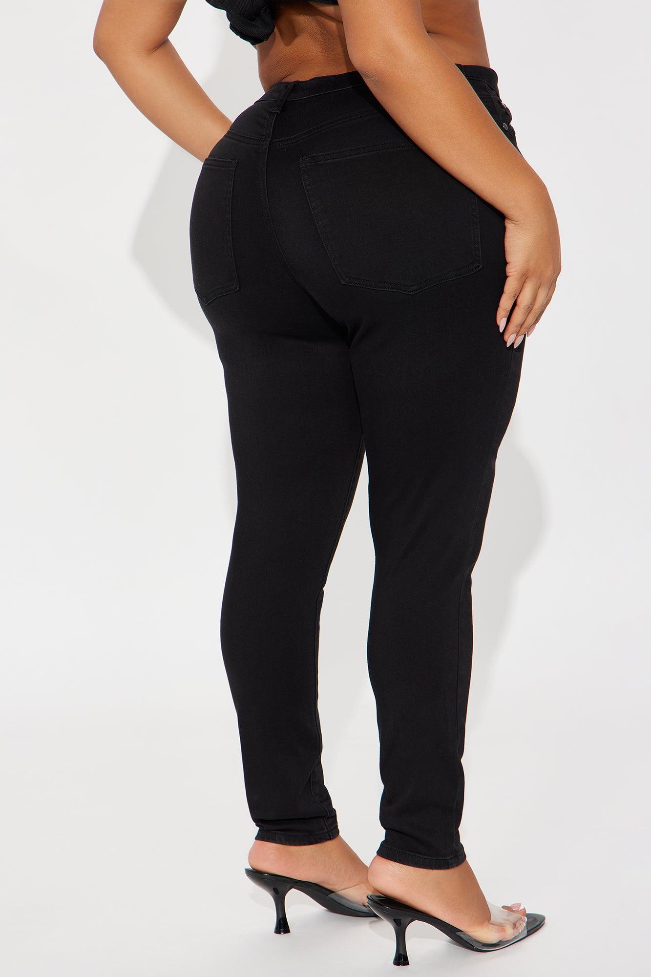 Classic Premium Mid Rise Skinny Jeans - Black Product Image