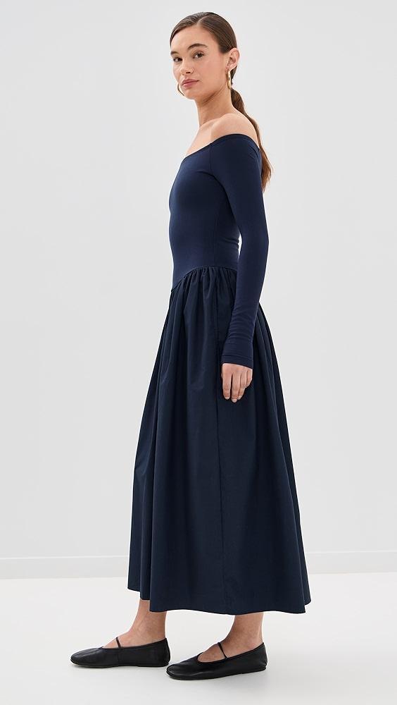 LE BOP Colette Mixed Fabric Off Shoulder Dress | Shopbop Product Image