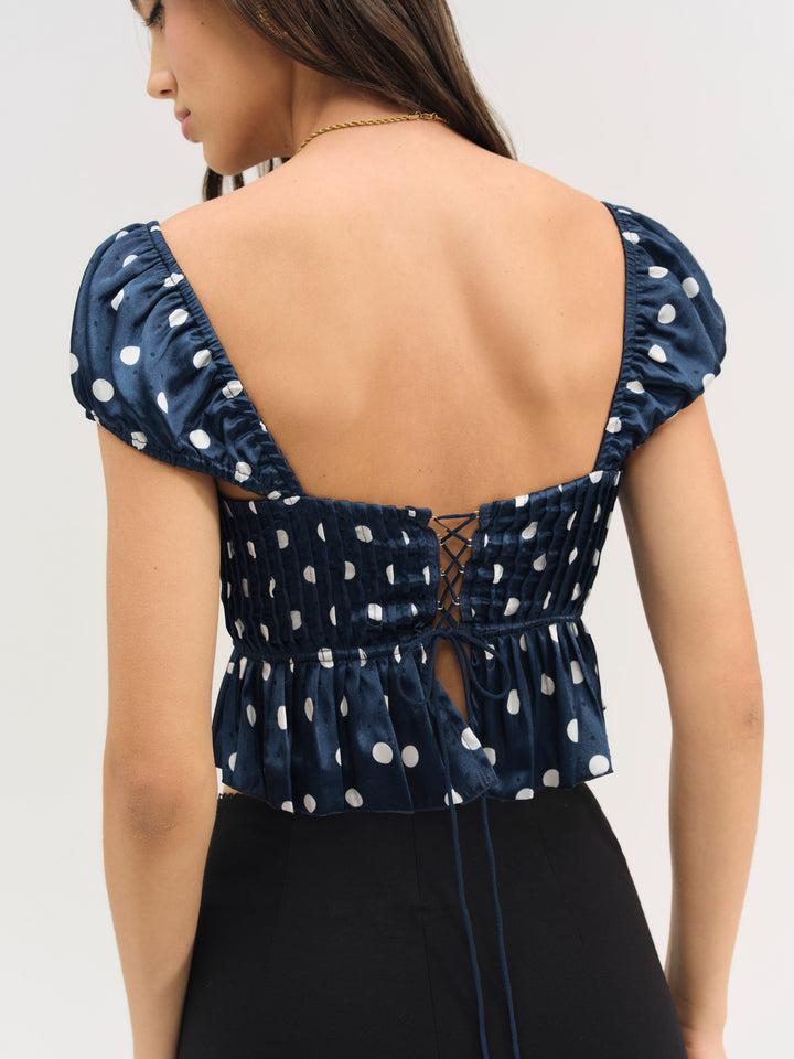 Holland Top — Blue Product Image