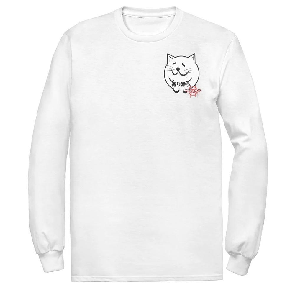 Mens Marvel Spider-Man Spiderverse Cat Sticker Sweatshirt Tee Product Image