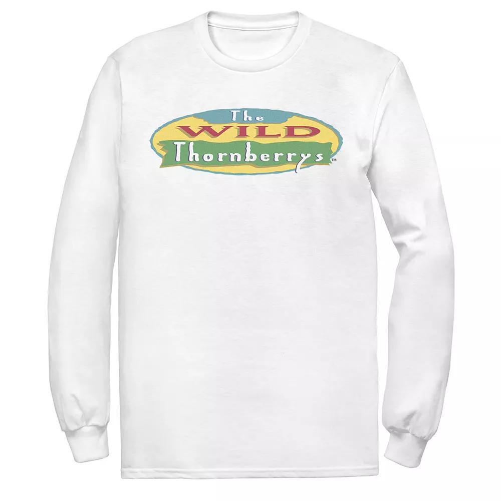 Men's Nickelodeon Nickelodeon The Wild Thorberrys Logo Long Sleeve Tee, Size: Medium, Athletic Grey Product Image