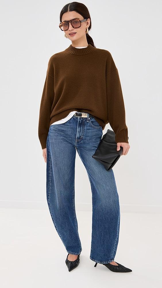 FRAME Oversized Cashmere Crew Pullover | Shopbop Product Image