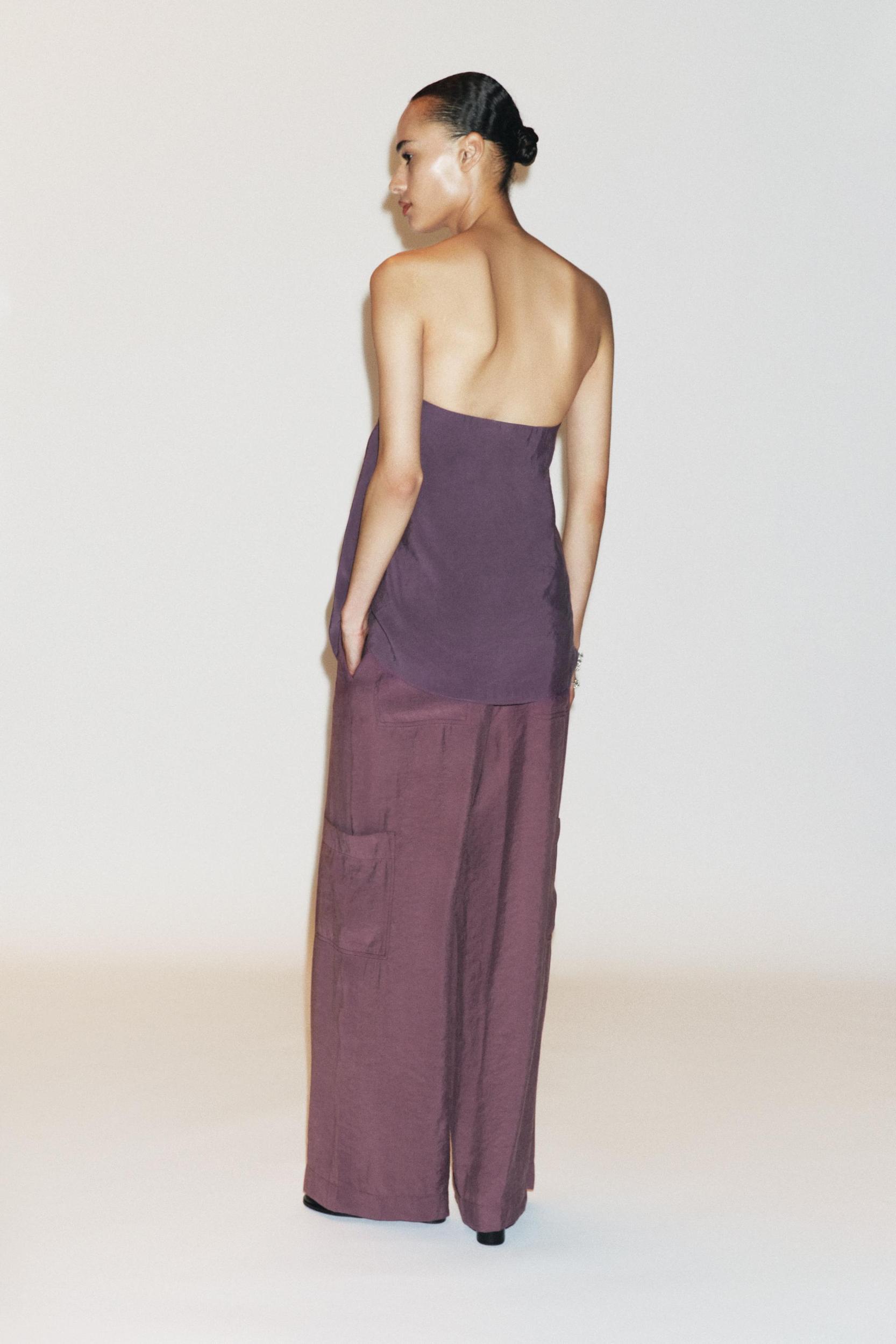 FLOWY STRAPLESS TOP Product Image