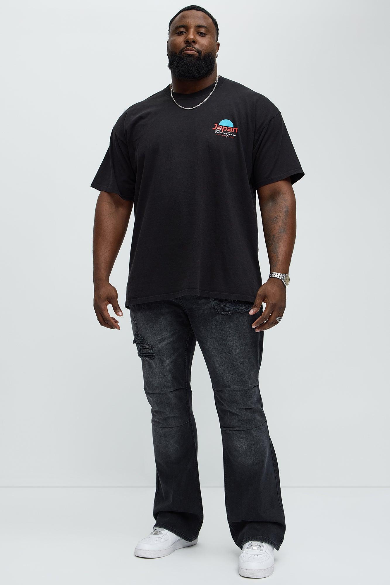 Japan Racing Team Oversized Short Sleeve Tee - Black Product Image