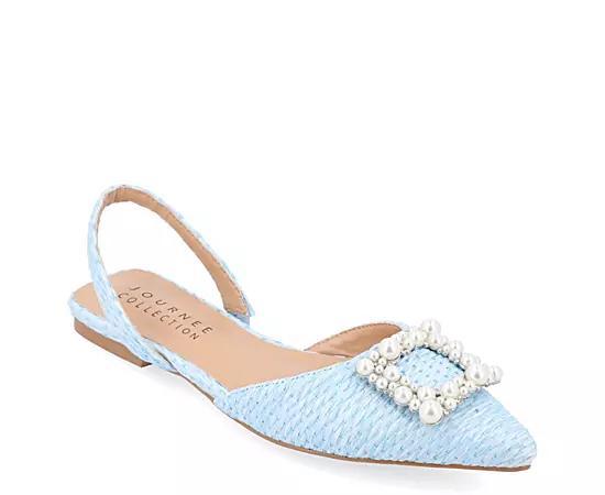 Journee Collection Womens Hannae Wideflat Product Image