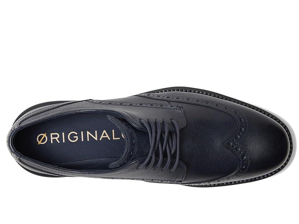 Cole Haan Mens riginalGrand Leather Wingtip Saffiano Leather Oxfords Product Image
