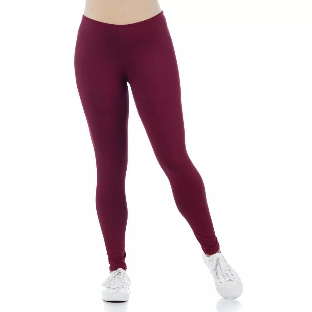 Maternity 24Seven Comfort Apparel Apparel Stretch Ankle Leggings, Women's, Size: Small-Mat, Red Product Image