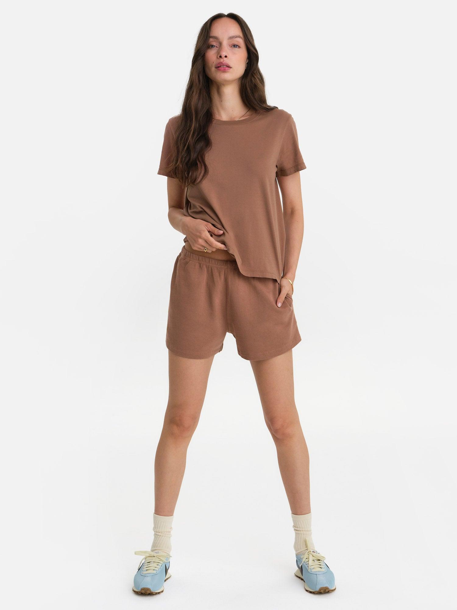 Organic Lightweight Terry Track Shorts Female Product Image