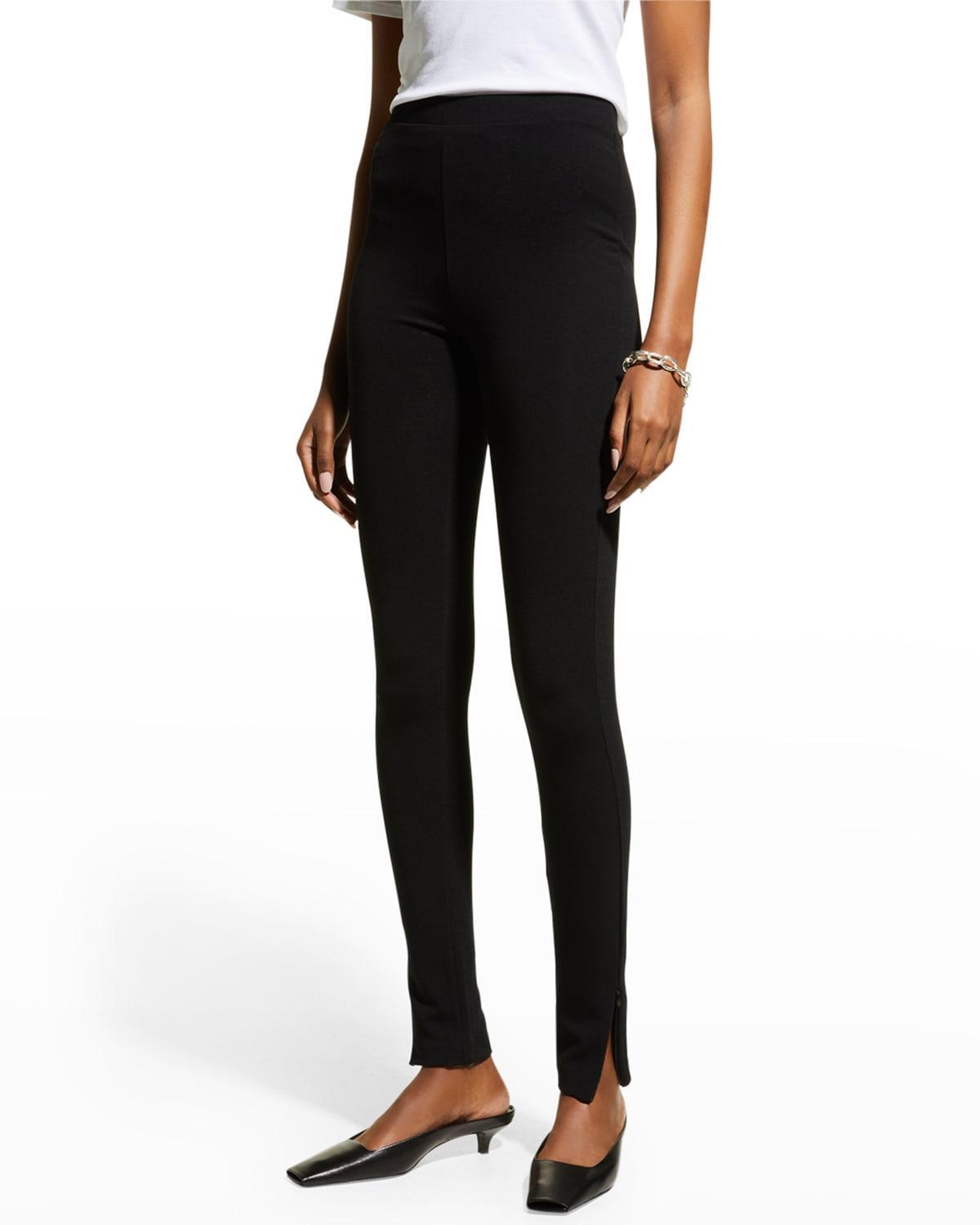 Zip-Cuff Viscose Leggings Product Image