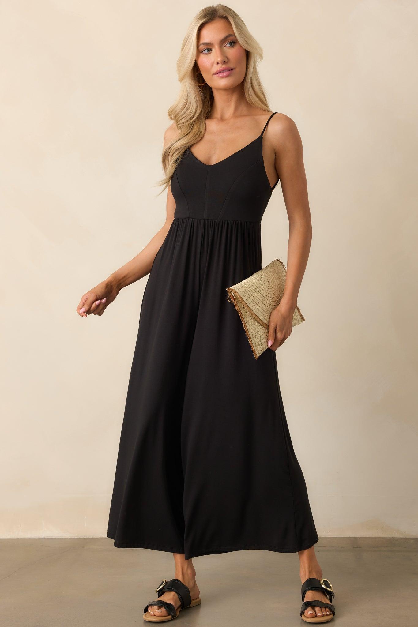 Z Supply Roz Black Jumpsuit Product Image