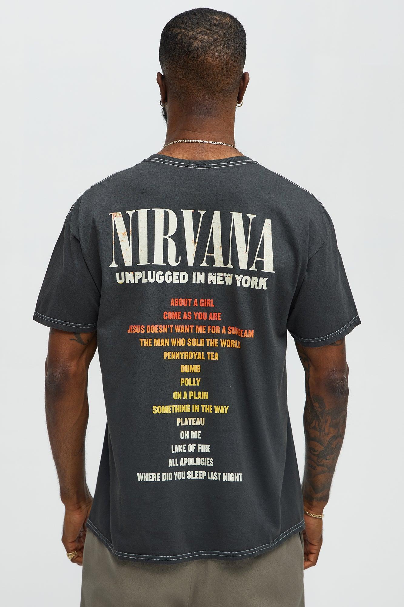 Nirvana New York Unplugged Short Sleeve Tee - Black Male Product Image