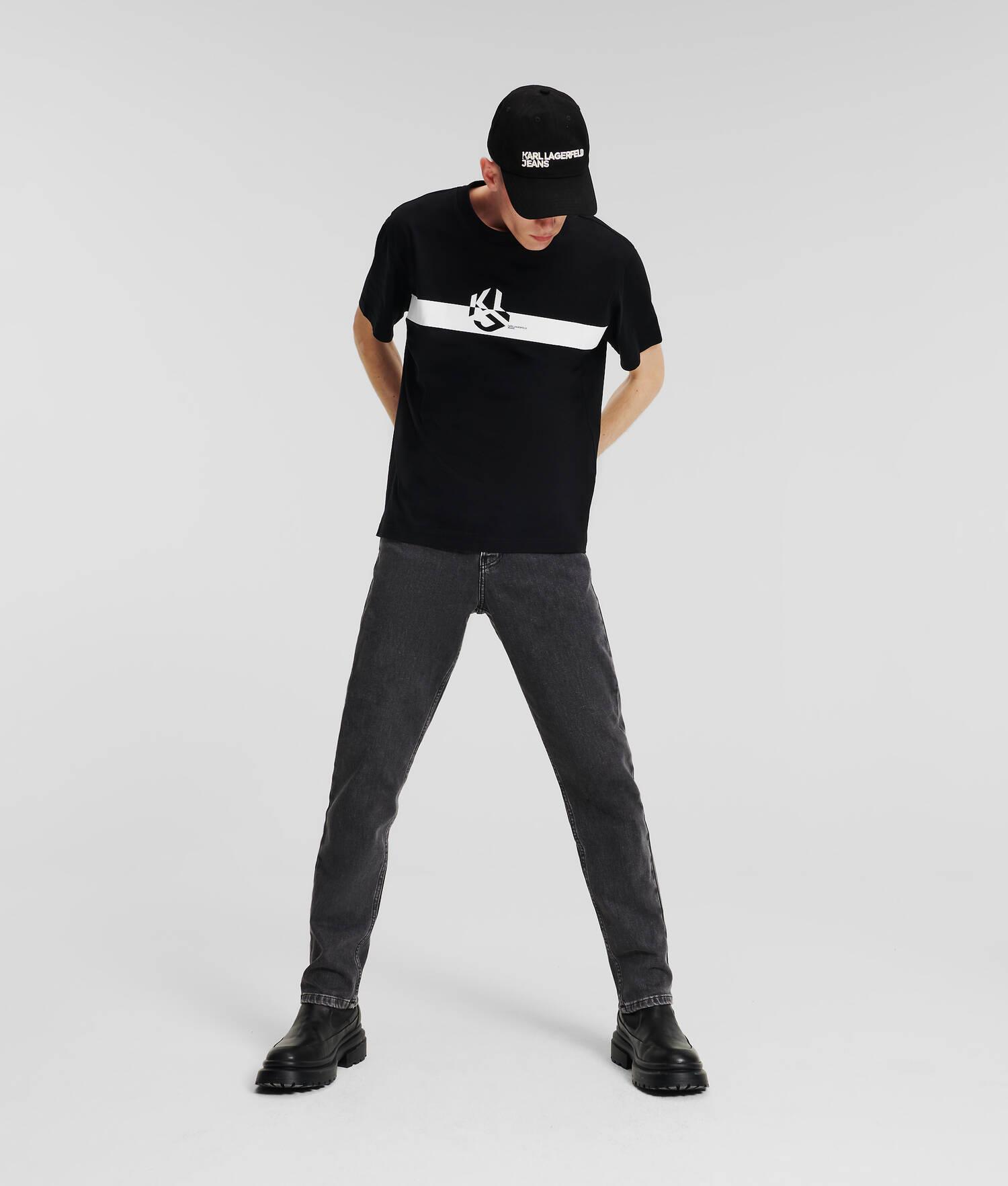 KLJ MONOGRAM STRIPE T-SHIRT Product Image