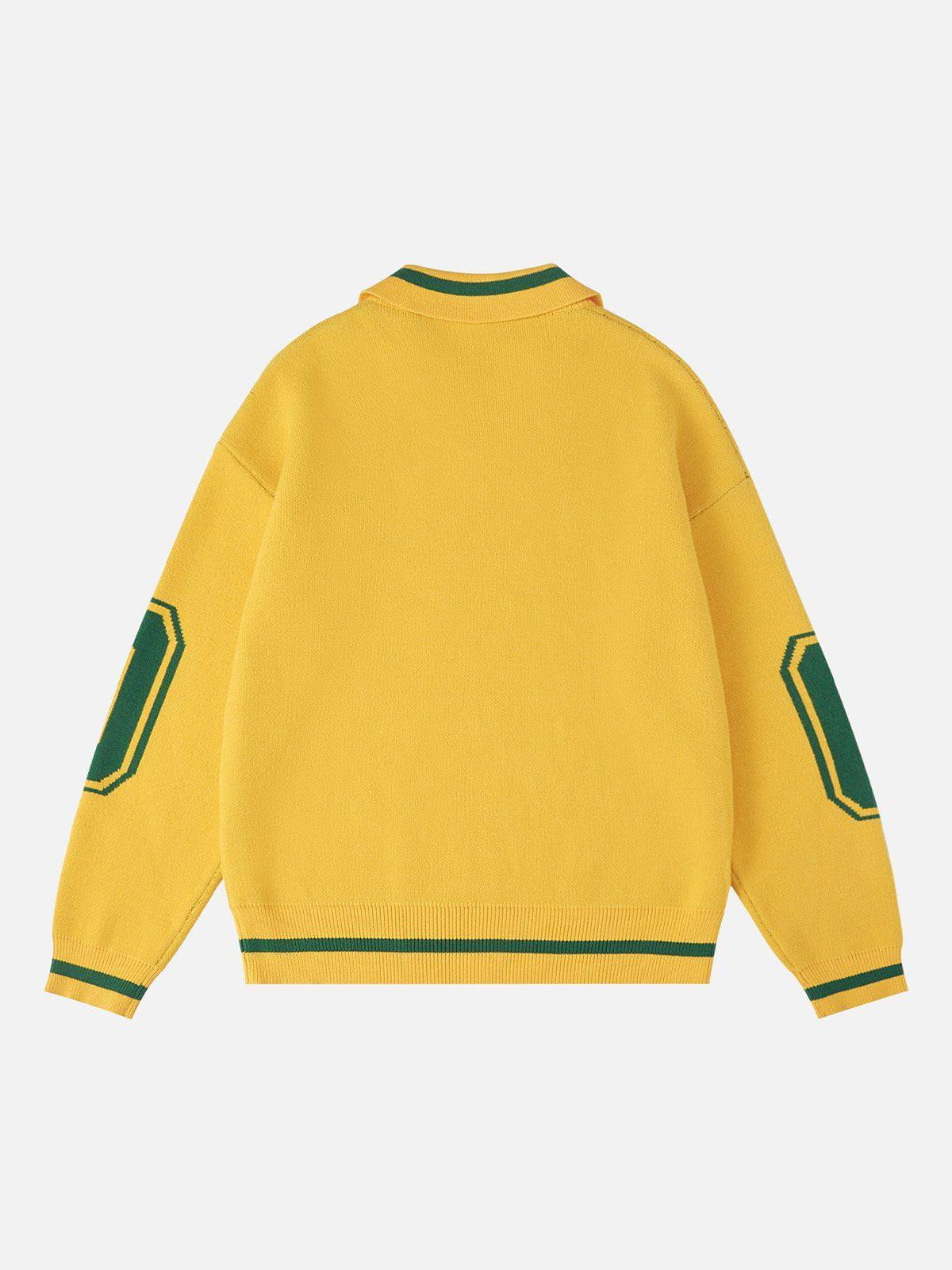 Aelfric Eden Number Graphic Polo Sweater Product Image