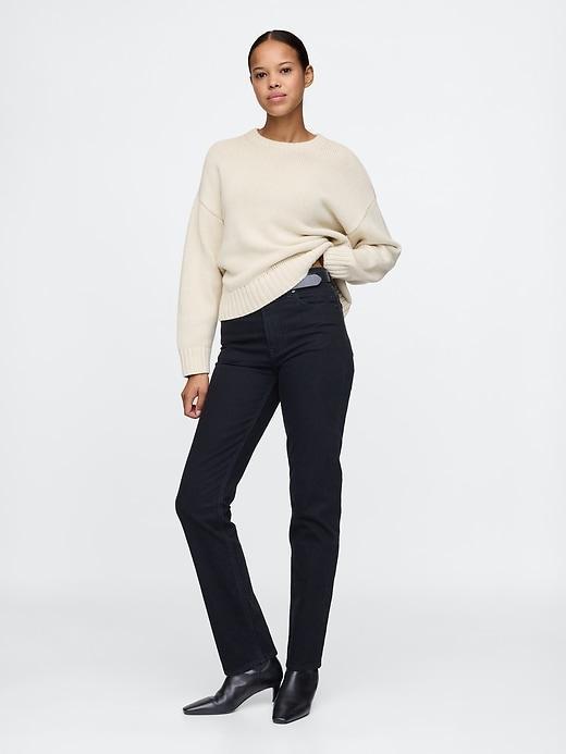 100% Cotton Relaxed Sweater Product Image
