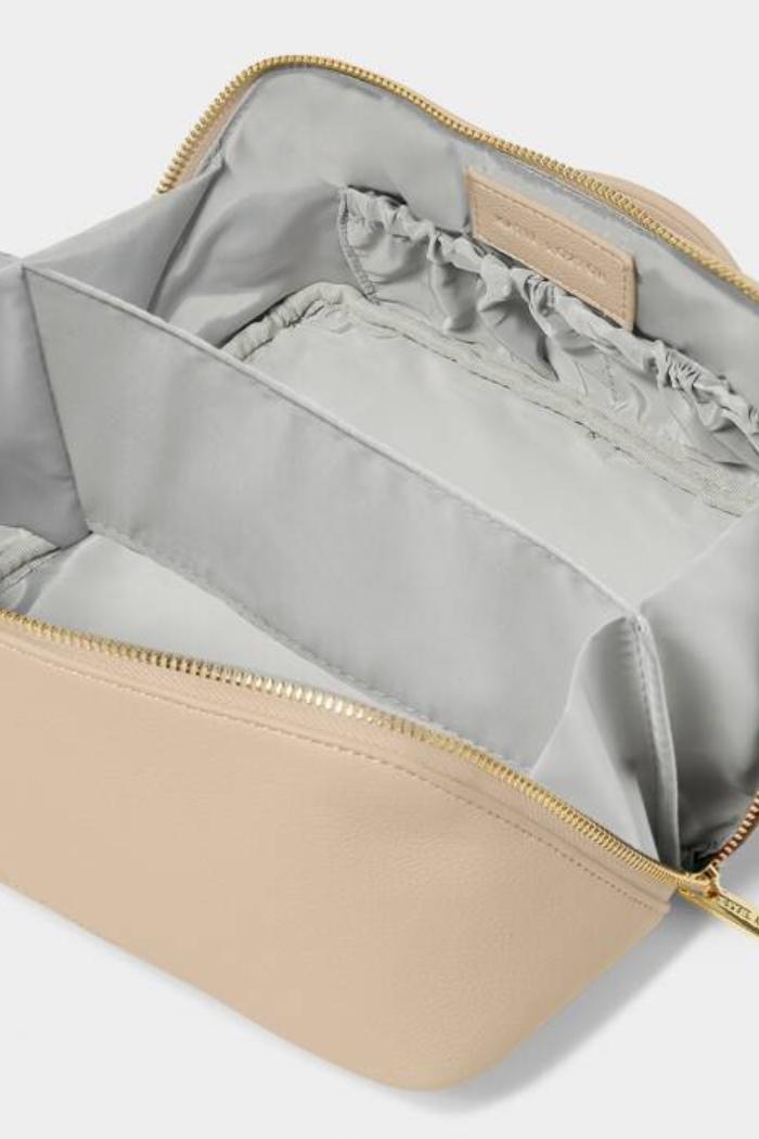 Medium Make Up Bag | Light Taupe Product Image
