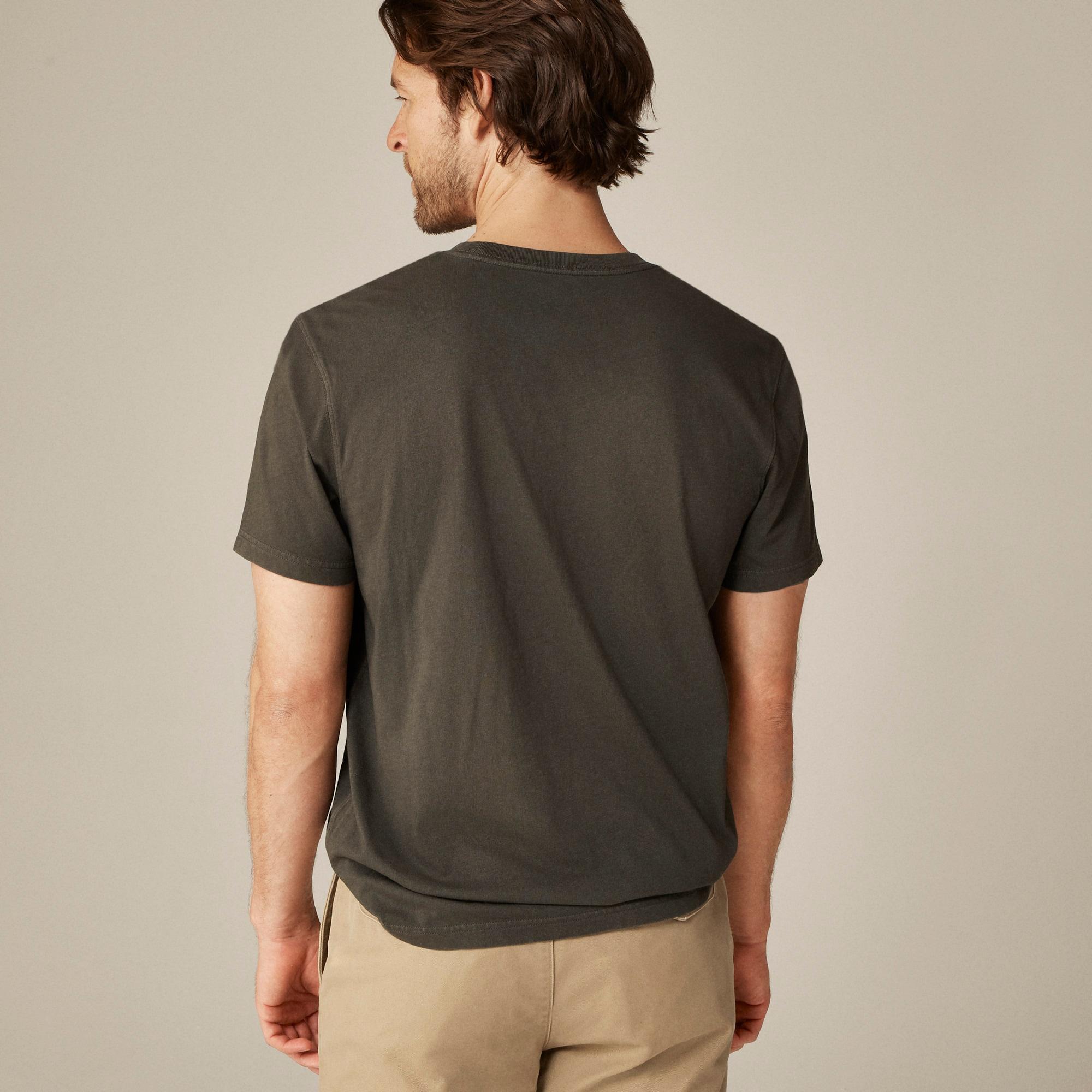 Vintage-wash cotton "Saranac" graphic T-shirt Product Image