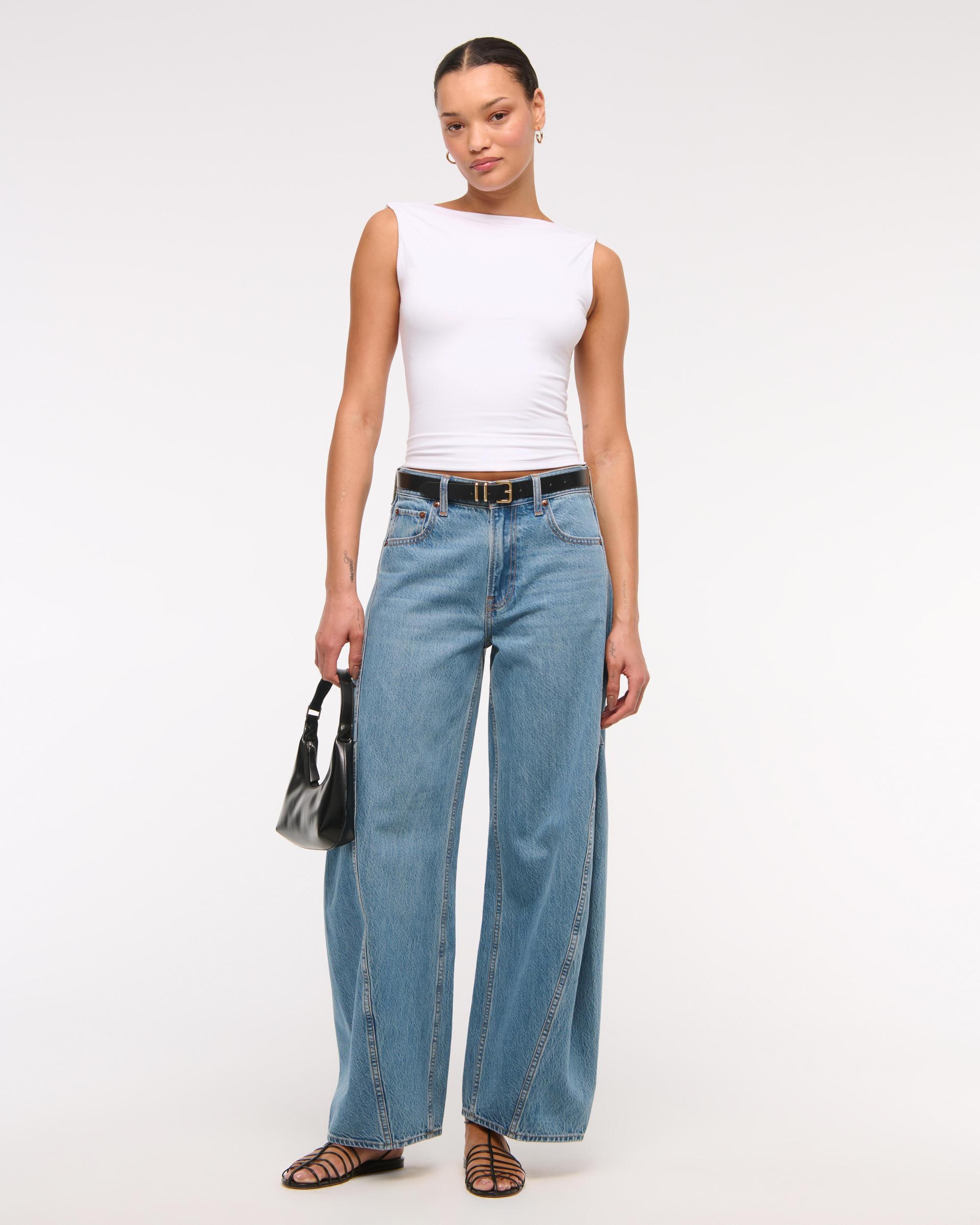 Draped Cowl Hardware Back Top Product Image