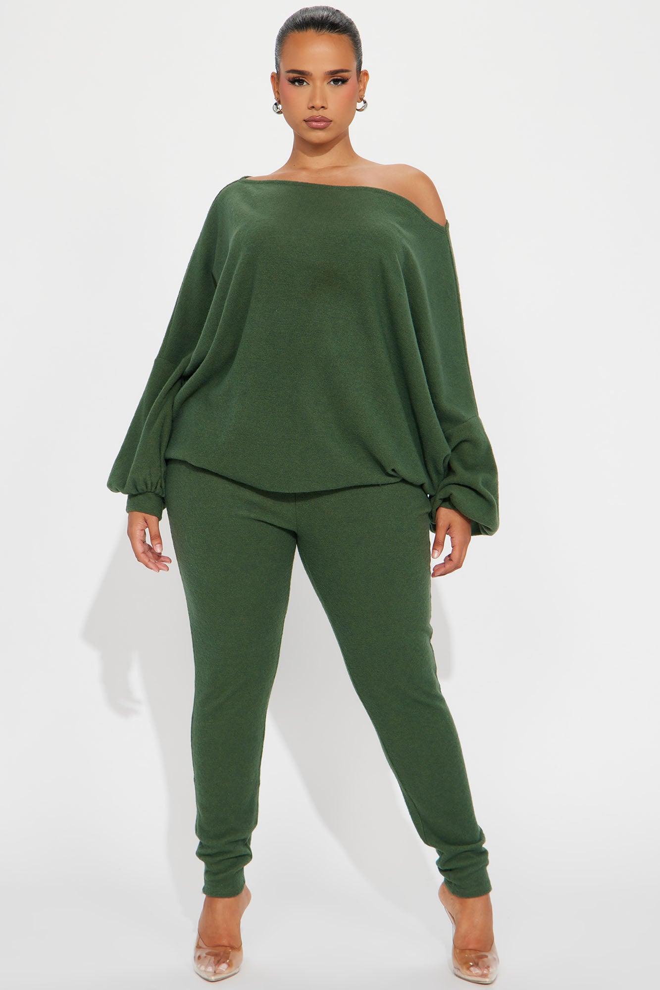 Comfy Mood Legging Set - Olive Product Image