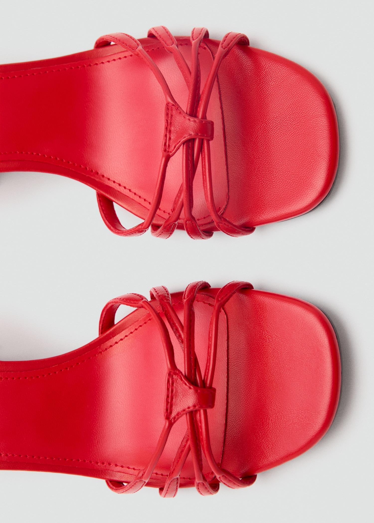 Strappy heeled sandals - Women | MANGO USA Product Image