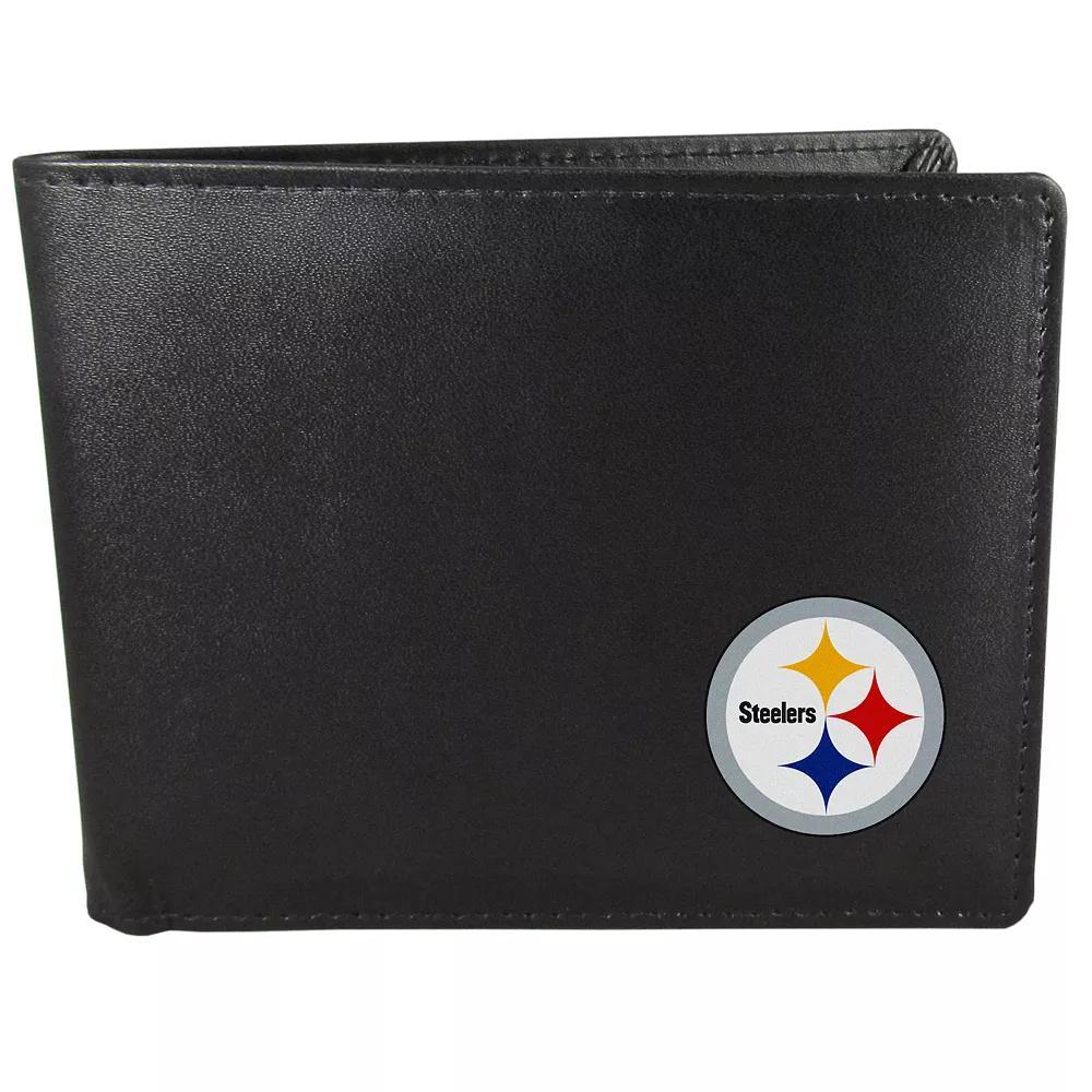 Men's Pittsburgh Steelers Bi-Fold Wallet, Black Product Image