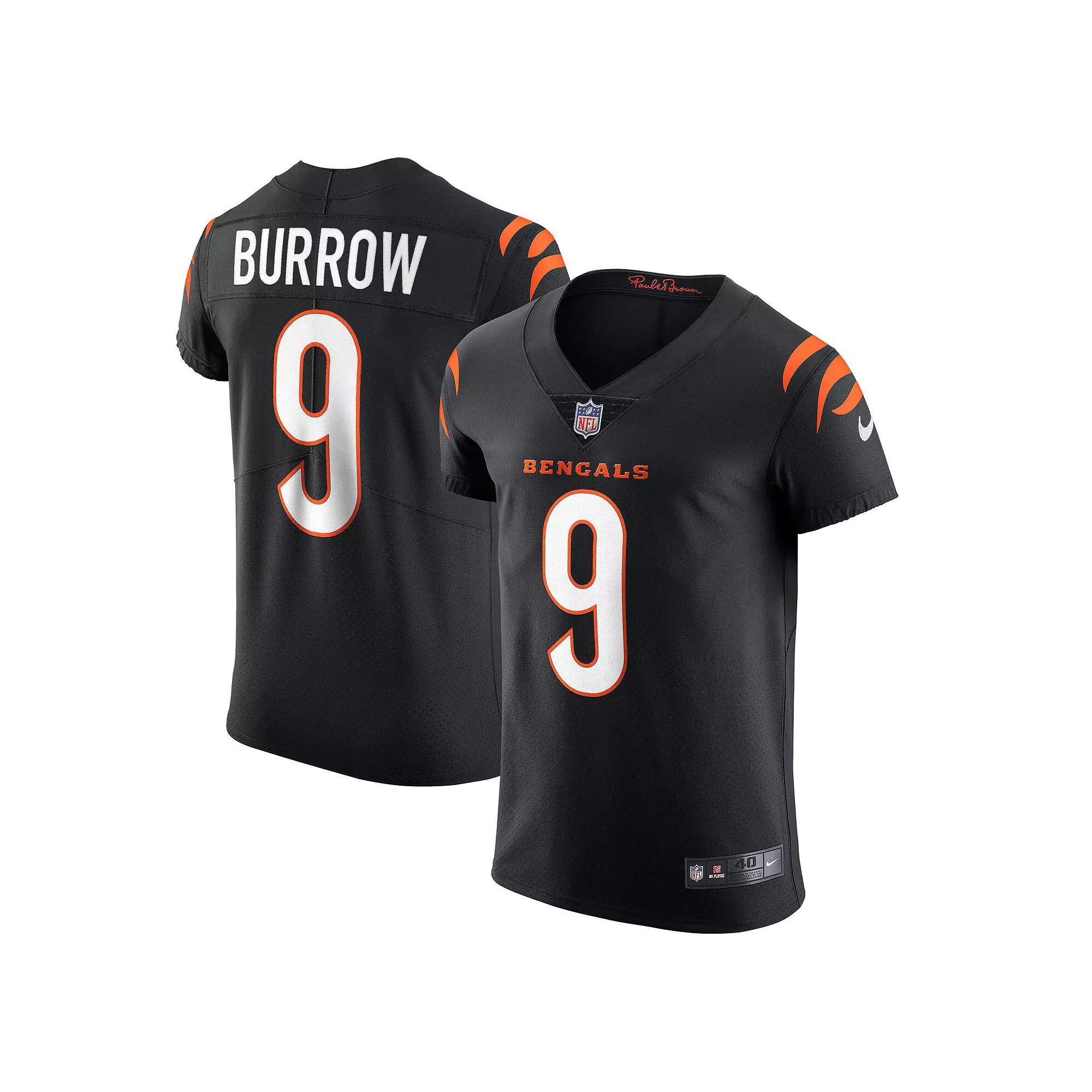 Men's Nike Joe Burrow Black Cincinnati Bengals Vapor Elite Jersey, Size: 52 Product Image