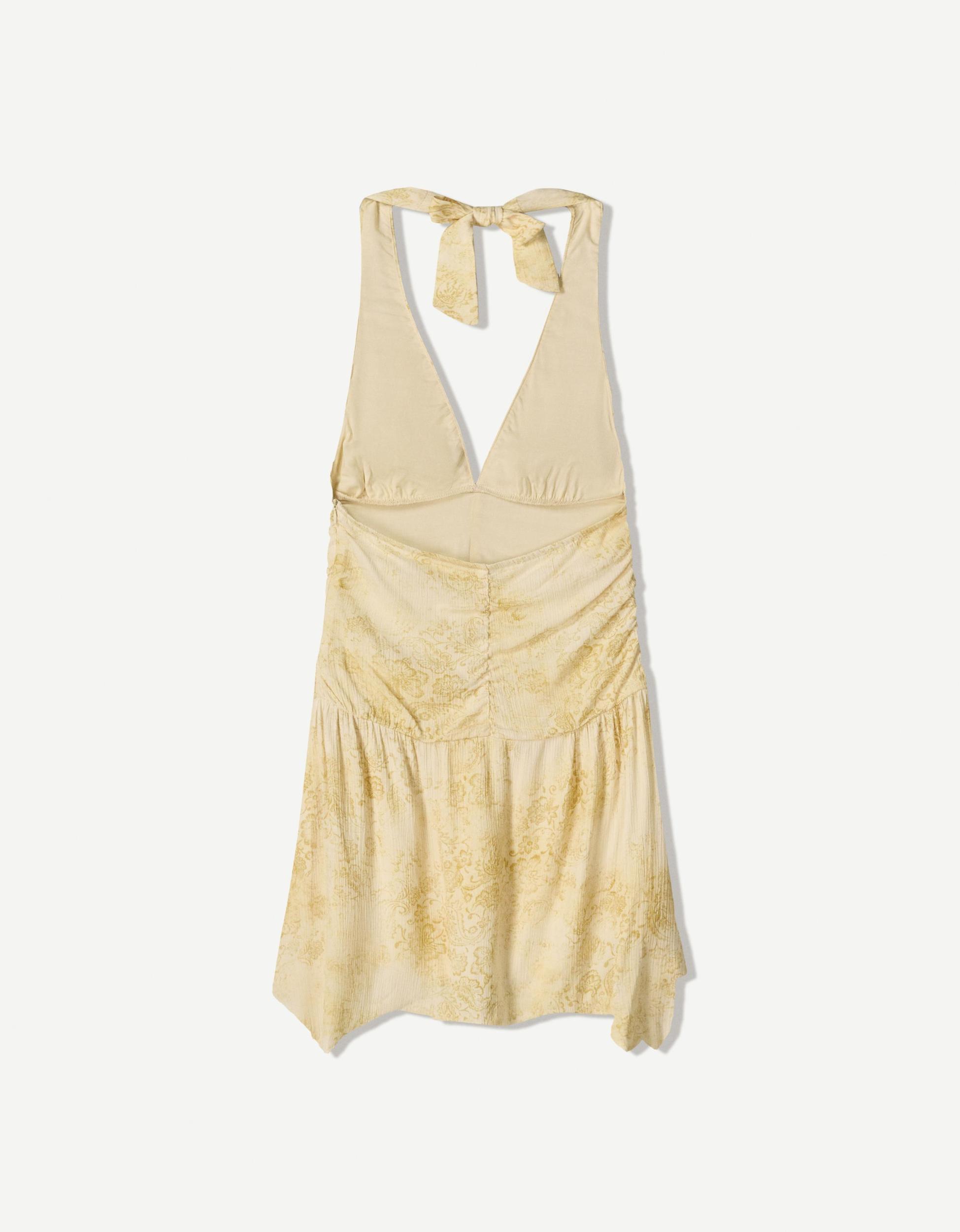 Printed strappy mini dress Product Image