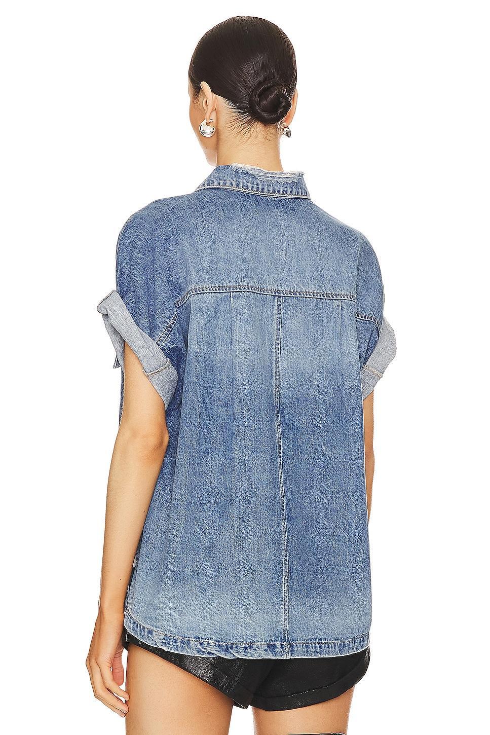 Cut Off Denim Shirt Product Image