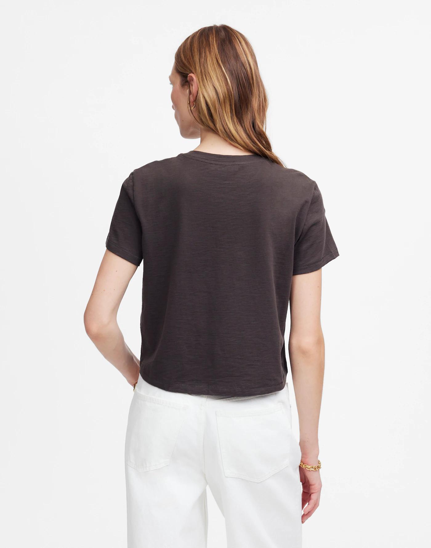 Slub Boxy-Crop Tee Product Image