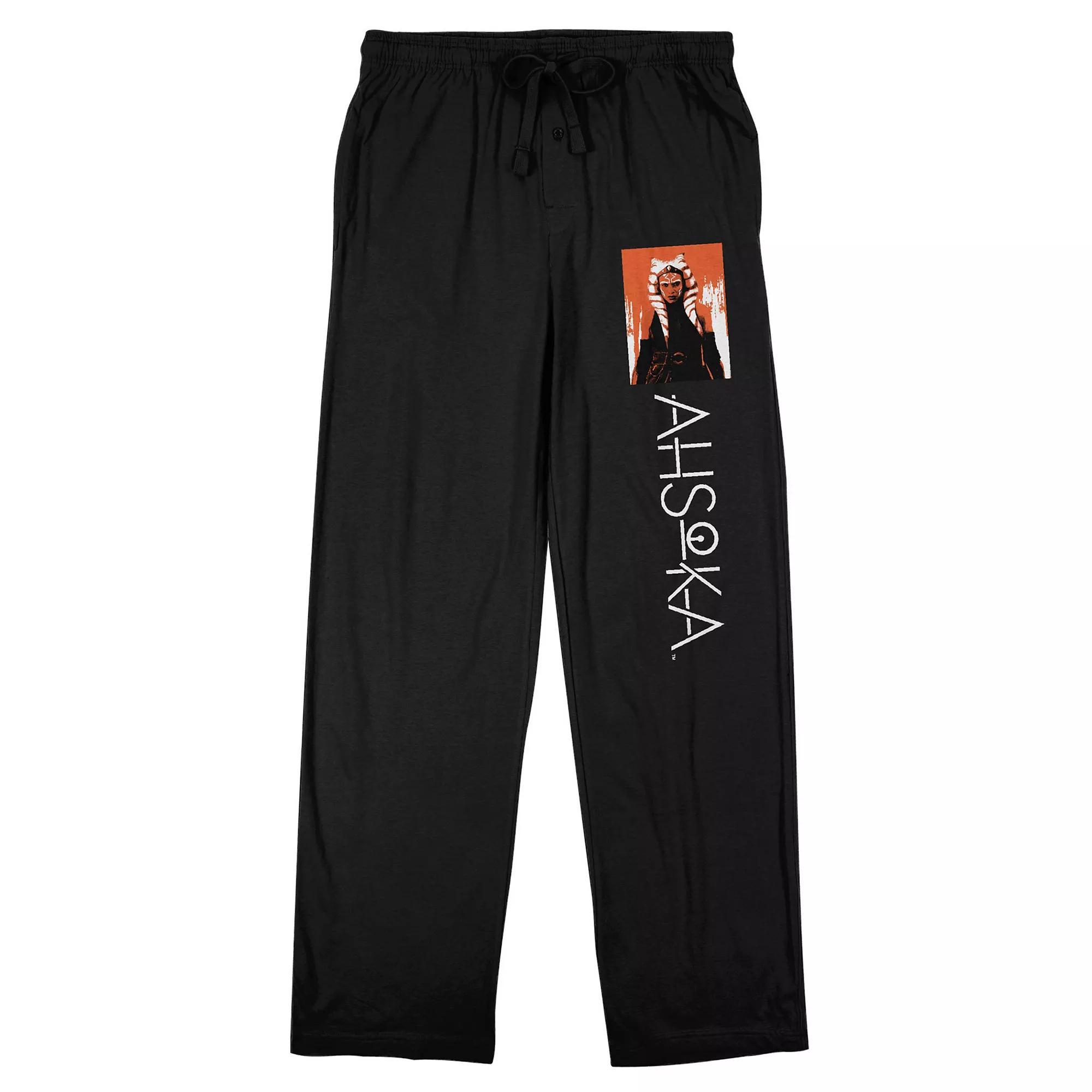 Men's Disney's Ahsoka Disney+ Men's Sleep Pants, Size: Large, Black Product Image