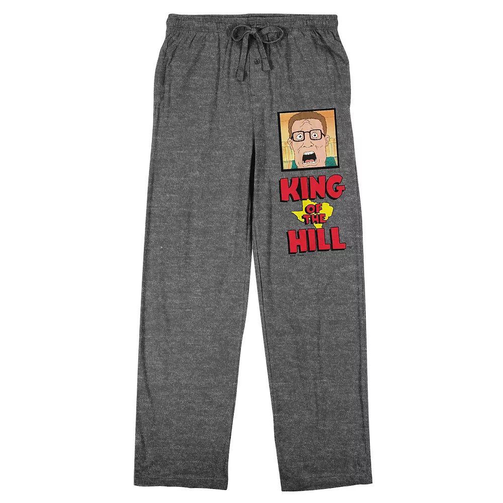 Men's King Of The Hill Hank Hill & Logo Sleep Pants, Size: Medium, Gray Product Image
