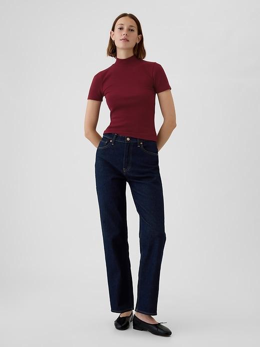 Modern Rib Mockneck T-Shirt Product Image