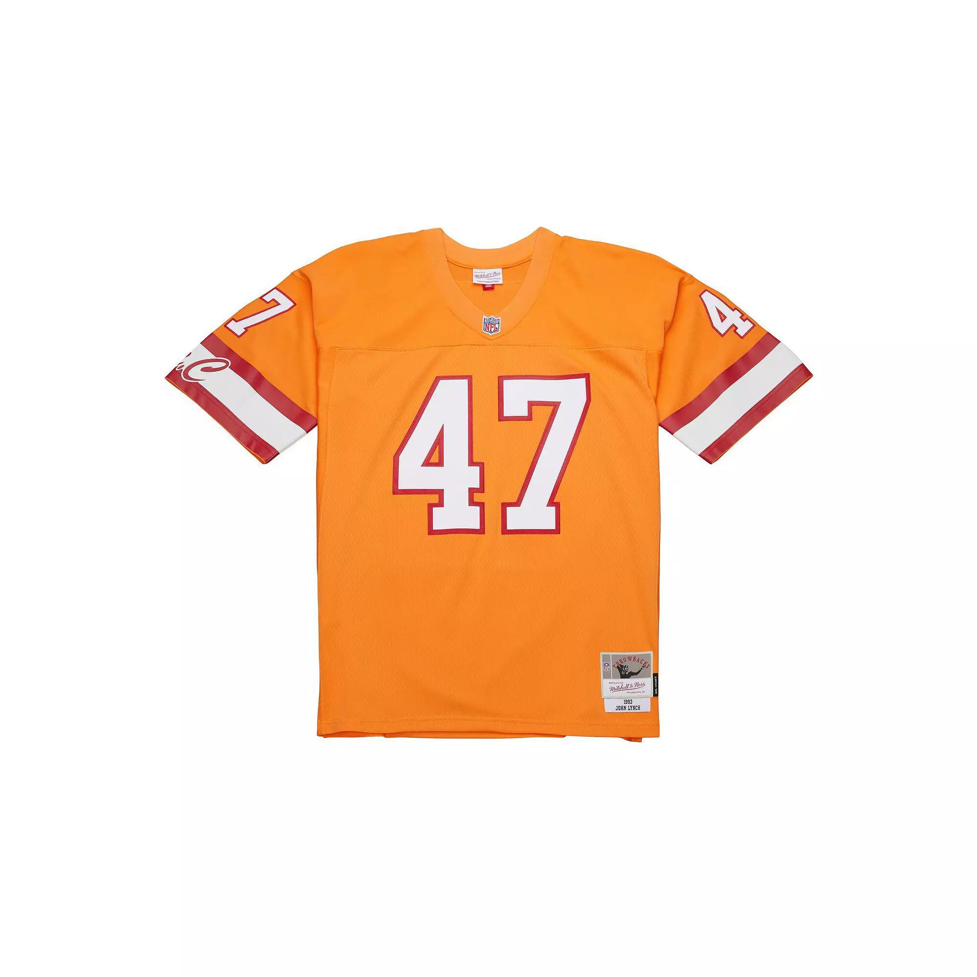 Men's Mitchell & Ness John Lynch Orange Tampa Bay Buccaneers 1993 Legacy Replica Jersey, Size: 3XL Product Image