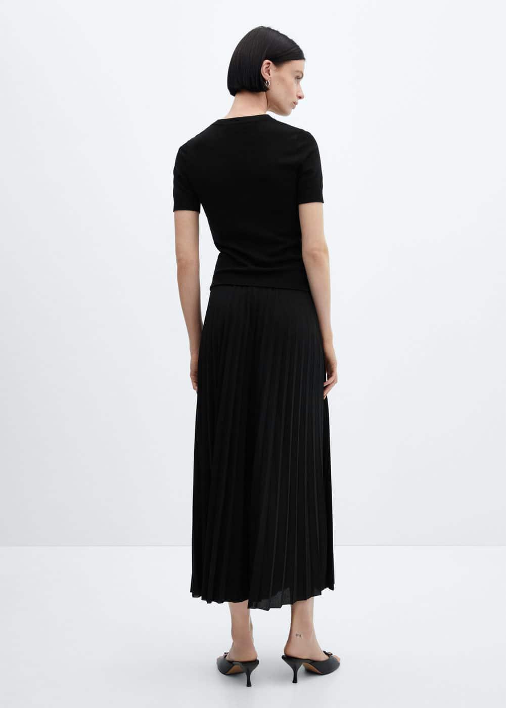 Mango Womens Pleated Long Skirt Product Image