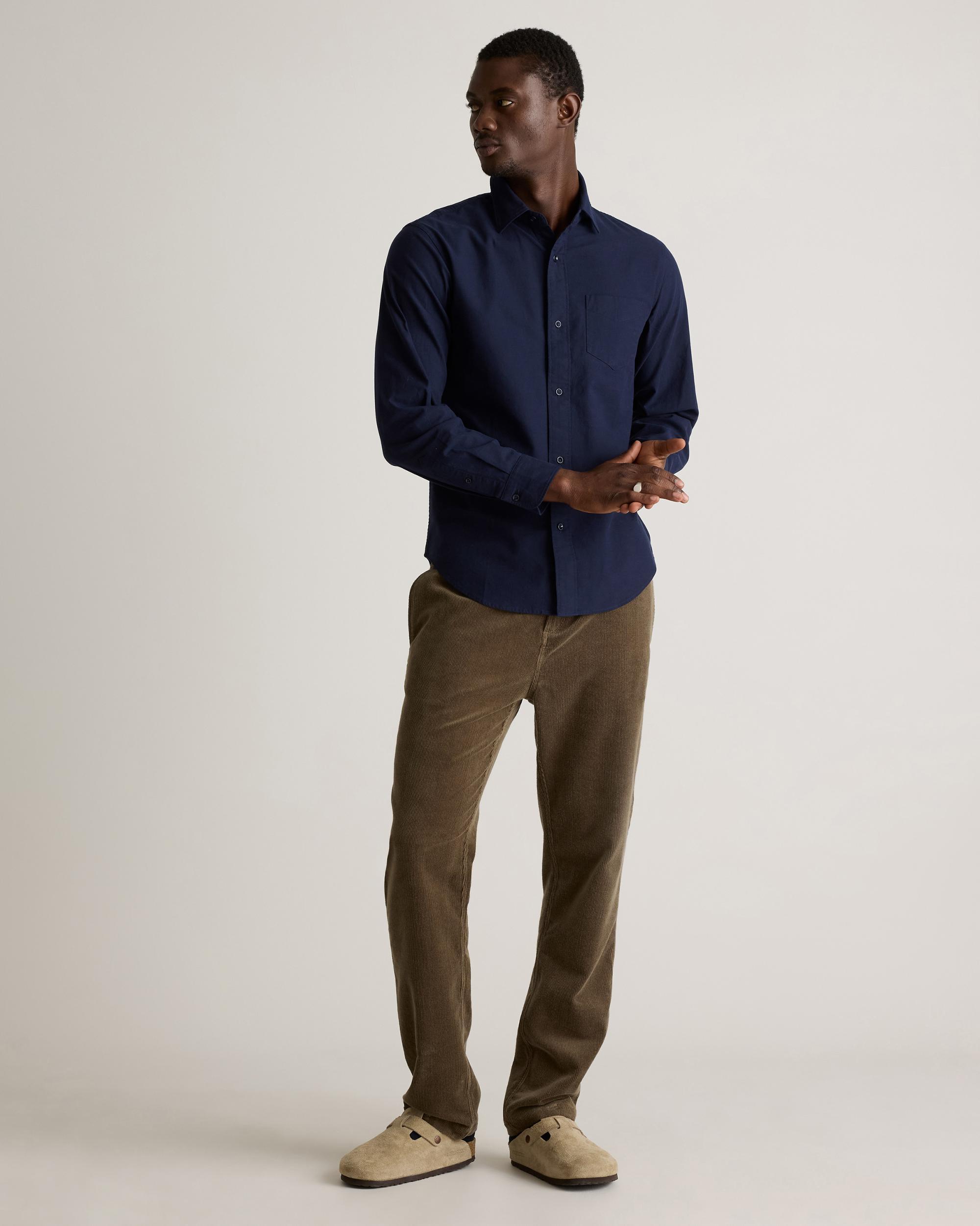 Quince | Men's Stretch Textured Twill Shirt Size XL, Organic Cotton Product Image