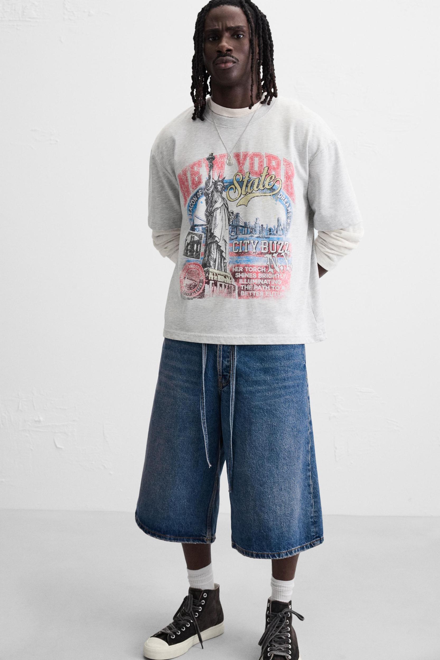 WASHED PRINT T-SHIRT Product Image