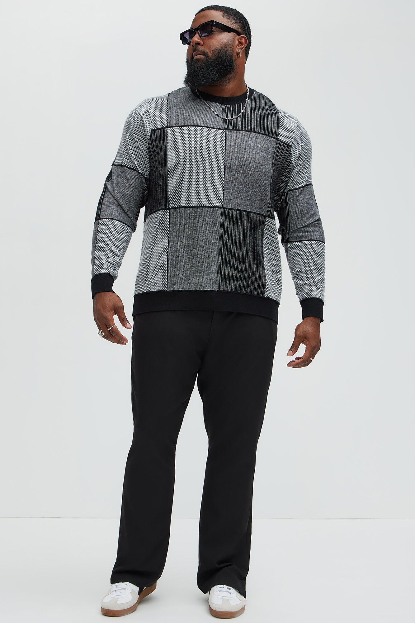 Better And Better Crewneck Sweater - Black/combo Product Image