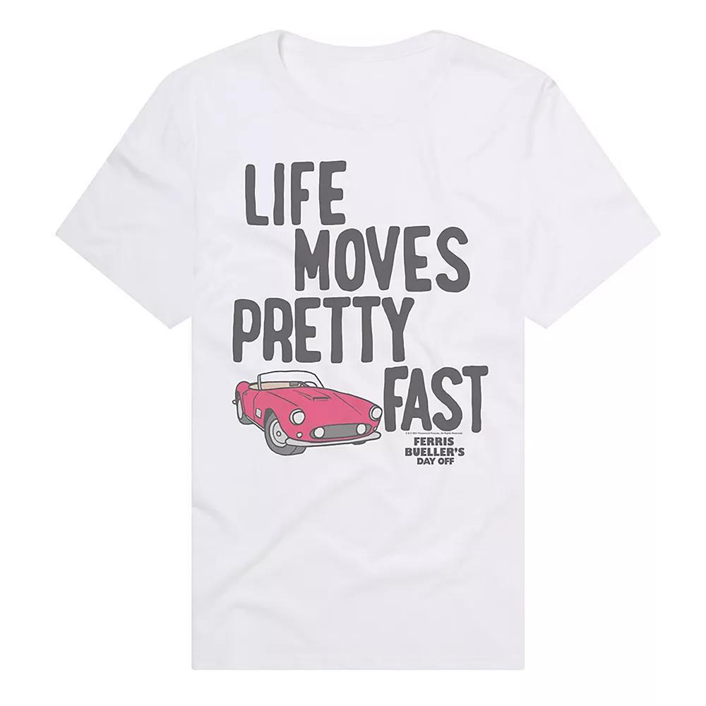 Men's Ferris Bueller Slow Down Men's Graphic Tee, Size: XXL, White Product Image