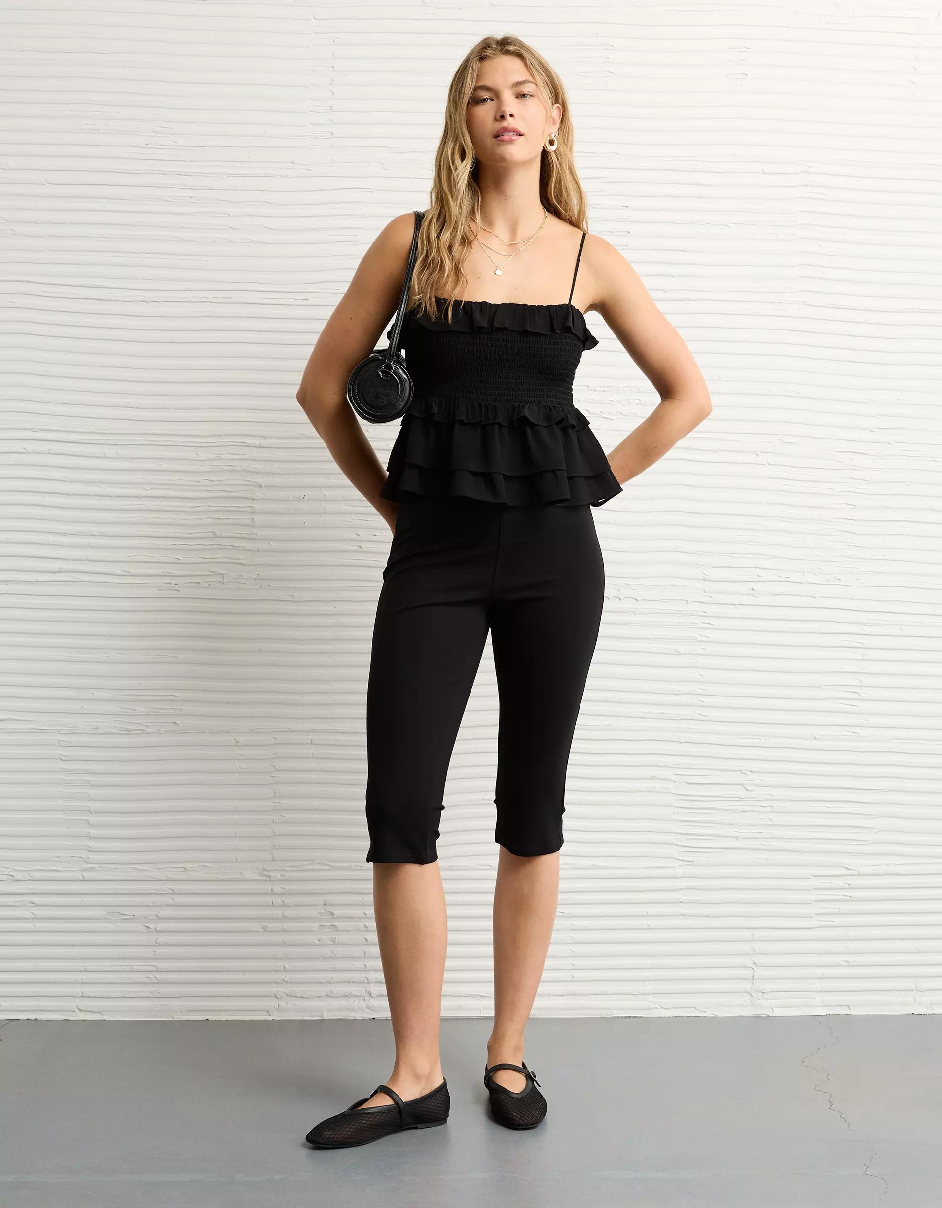 AE Square Neck Smocked Ruffle Cami Women's Product Image