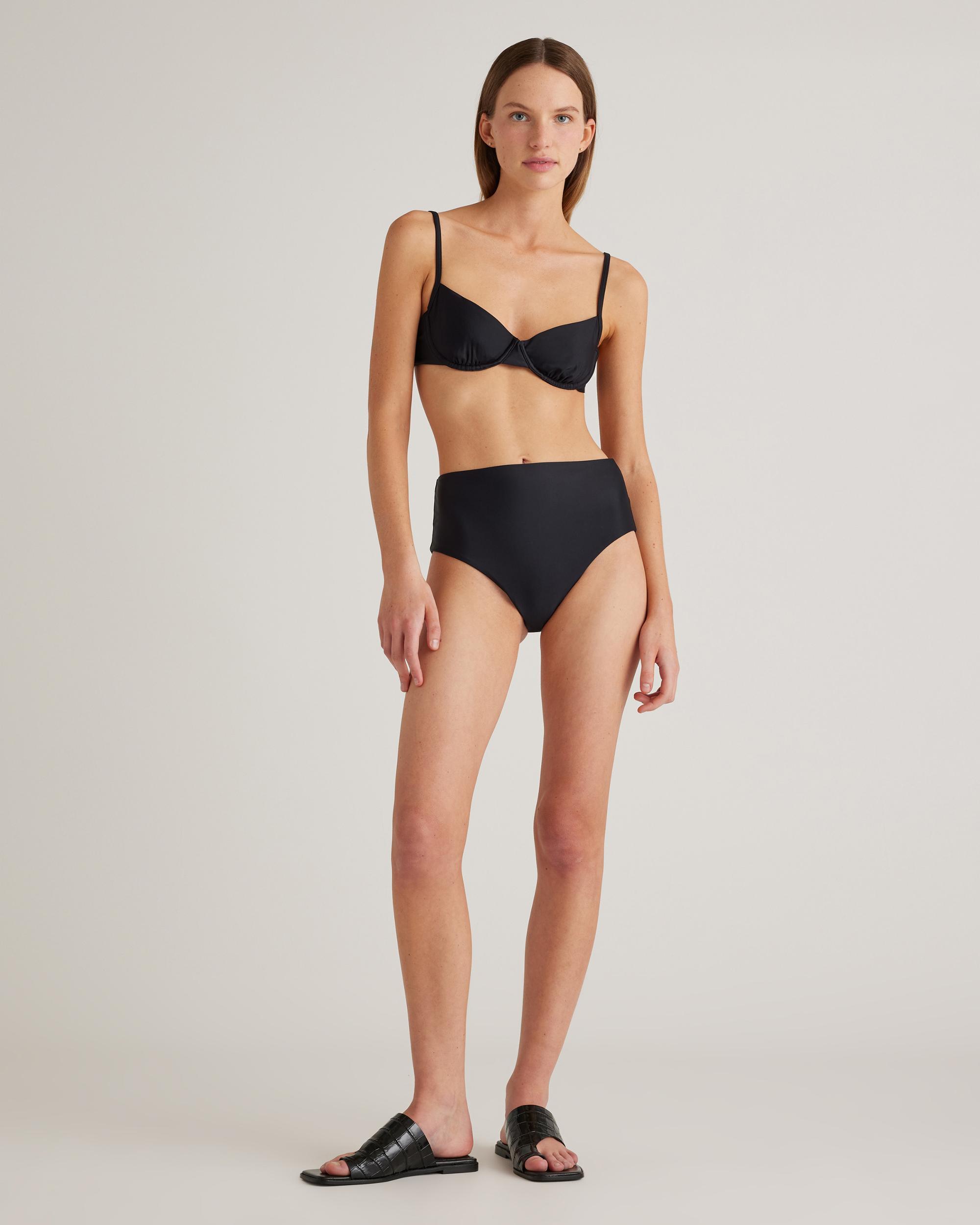 Quince | Women's Italian High-Rise Bikini Bottom Size XS, 78% Recycled Polyamide, 22% Spandex Product Image